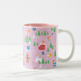メリークリスマスのマグ ツートーンマグカップ