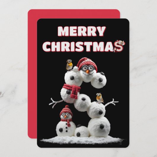 メリークリスマスのミニオン シーズンカード (正面/裏面)