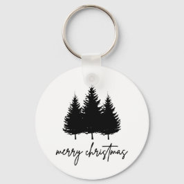 メリークリスマスのミニマリストのホリデーシーズン キーホルダー
