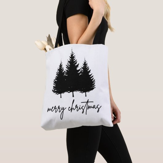 メリークリスマスのミニマリストのホリデーシーズン トートバッグ (クローズアップ)