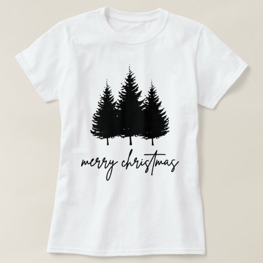 メリークリスマスのミニマリストのホリデーシーズン Tシャツ (デザイン正面)
