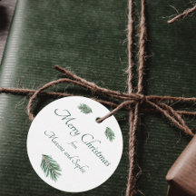 メリークリスマスのミニマリストの緑のエレガント松