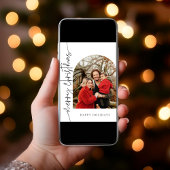 メリークリスマスのミニマリスト家族2024カード シーズンカード