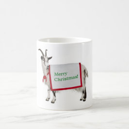 メリークリスマスのヤギのマグ コーヒーマグカップ