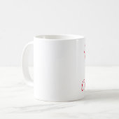 メリークリスマスのヤドリギ コーヒーマグカップ (正面左)