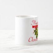 メリークリスマスのヤドリギ コーヒーマグカップ (中央)