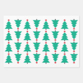 メリークリスマスのラッピング紙フラットシートセット3 ラッピングペーパーシート (正面3)