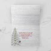 メリークリスマスのランバージャックは鳥と一緒に格子状に羽織った カード (内部)