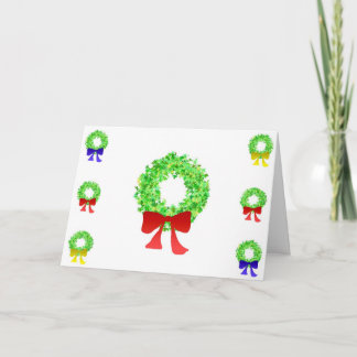 メリークリスマスのリースカード シーズンカード