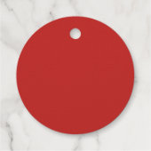 メリークリスマスのレトロなスクリプトの休日 フェイバータグ (裏面)