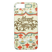 メリークリスマスのレトロのオーナメントのデザイン Case-Mate iPhoneケース (裏面)