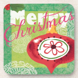 メリークリスマスのレトロの一見のコースター コースター