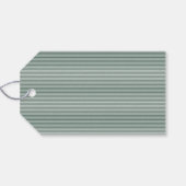 メリークリスマスのレトロスクリプト緑の休日 ギフトタグ (裏面横)