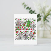 メリークリスマスのロボット シーズンポストカード (スタンド正面)