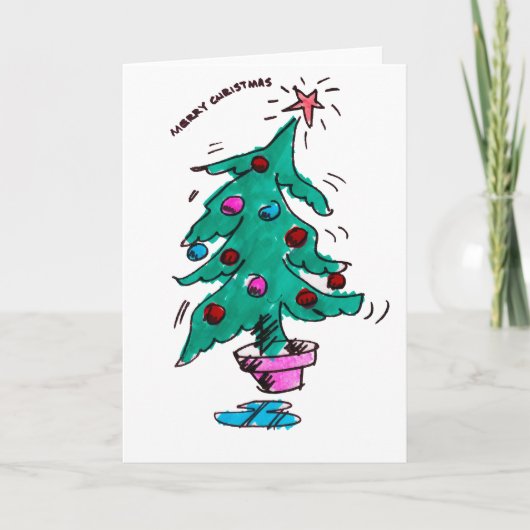 メリークリスマスの不安定なクリスマスカード シーズンカード (正面)