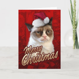 メリークリスマスの不機嫌な猫 シーズンカード