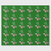 メリークリスマスの仲間のカンガルーサンタ ラッピングペーパー (フラット)