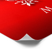 メリークリスマスの休日くま ポスター (角)