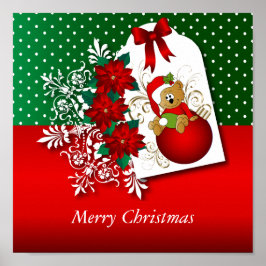 メリークリスマスの休日くま ポスター