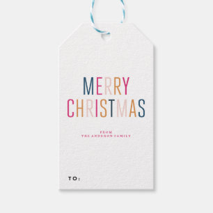 メリークリスマスの休日のクリスマスのギフトのラベル ギフトタグ