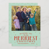 メリークリスマスの休日の写真カード シーズンカード (正面/裏面)