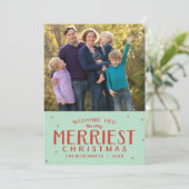 メリークリスマスの休日の写真カード シーズンカード (スタンド正面)