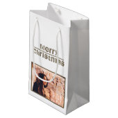 メリークリスマスの休日の写真 スモールペーパーバッグ (正面アングル)