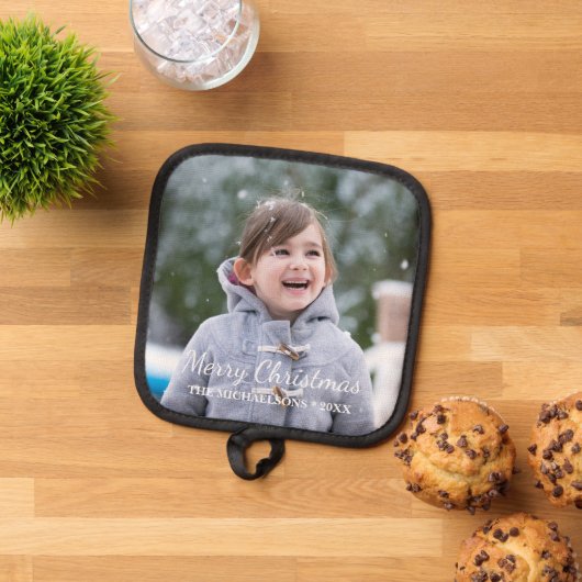 メリークリスマスの休日の写真 鍋敷き (トップダウン)