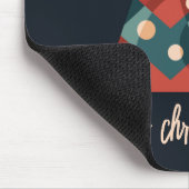 メリークリスマスの休日の季節のアートクリスマスツリー マウスパッド (コーナー)