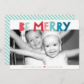 メリークリスマスの休日の粋なおもしろいのタイプがあって下さい シーズンカード (正面/裏面)