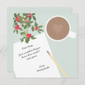 メリークリスマスの個人的なノートカスタムメッセージ ノートカード (正面/裏面)