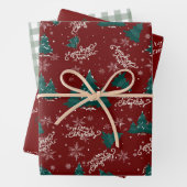 メリークリスマスの個性化されたラッピングシート ラッピングペーパーシート (インサイチュ)