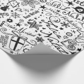 メリークリスマスの倍数の言語 ラッピングペーパー (角)