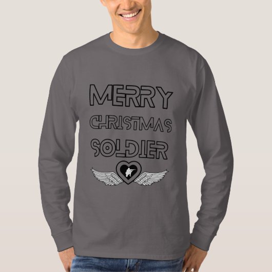 メリークリスマスの兵士 Tシャツ (正面)