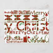 メリークリスマスの円の郵便はがき シーズンポストカード (正面)