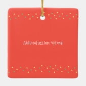 メリークリスマスの写真おばあちゃんへ セラミックオーナメント (裏面)