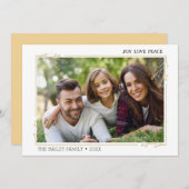 メリークリスマスの写真のモダンな休日の挨拶状 シーズンカード (正面/裏面)