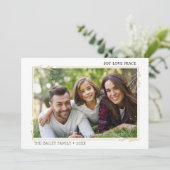 メリークリスマスの写真のモダンな休日の挨拶状 シーズンカード (スタンド正面)