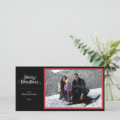 メリークリスマスの写真カード シーズンカード (スタンド正面)