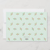 メリークリスマスの写真カード/愛らしく/かわいい シーズンカード (裏面)