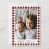 メリークリスマスの写真ホリデーカード シーズンカード (正面)