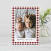 メリークリスマスの写真ホリデーカード シーズンカード (スタンド正面)