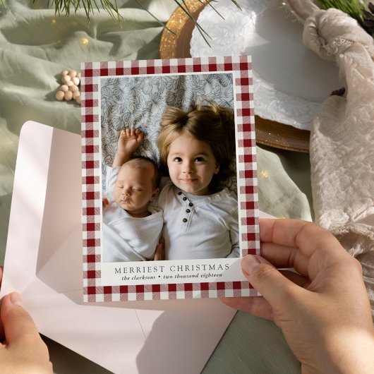 メリークリスマスの写真ホリデーカード シーズンカード