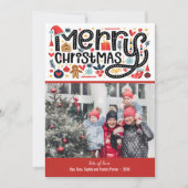 メリークリスマスの写真 シーズンカード (正面)
