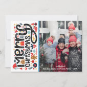 メリークリスマスの写真 シーズンカード (正面)