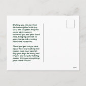 メリークリスマスの冬のアイコン図解入りの、写真付きの シーズンポストカード (裏面)