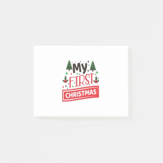 メリークリスマスの初めてのクリスマス ポストイット (正面)