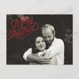 メリークリスマスの原稿の休日の写真の郵便はがき シーズンポストカード