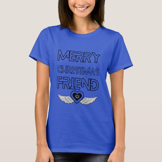 メリークリスマスの友人 Tシャツ (正面)