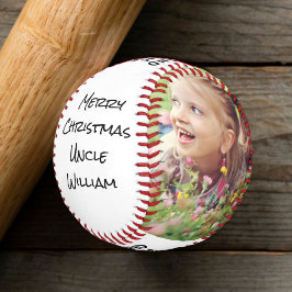 メリークリスマスの叔父の写真 野球ボール